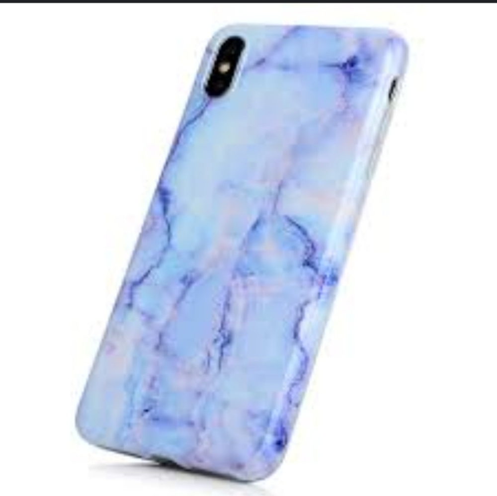 LOVECOM Blue Gradual Marble Phone Case for Galaxy Note 10